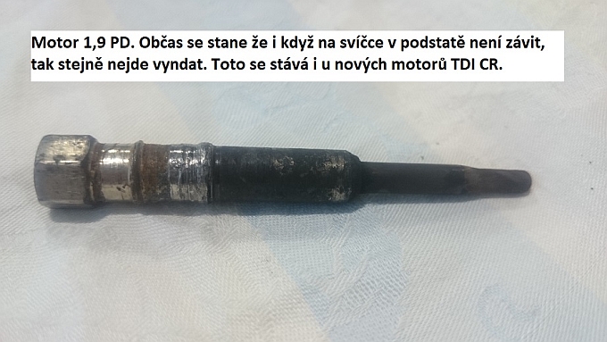 svíčka motor 1,9PD